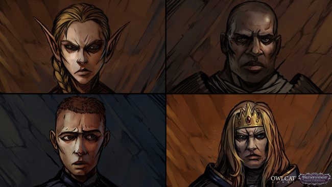 Обои картинки фото видео игры, pathfinder,  wrath of the righteous, персонажи