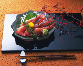 Картинка еда рыбные+блюда +с+морепродуктами васаби креветки