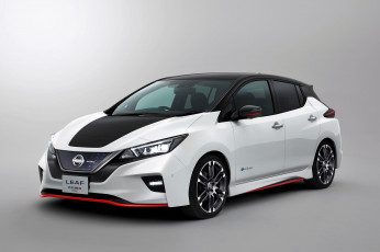 Картинка nissan+leaf+nismo автомобили nissan datsun белый