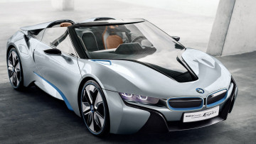 Картинка bmw+i8 автомобили bmw белый кабриолет