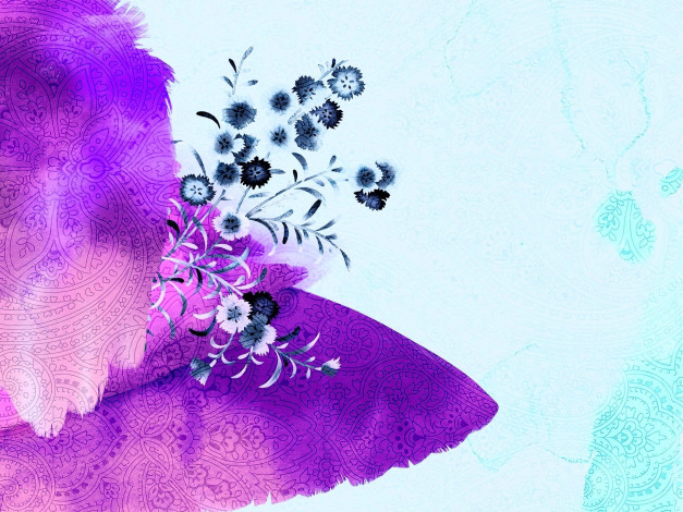 Обои картинки фото рисованное, религия, цветы, орнамент