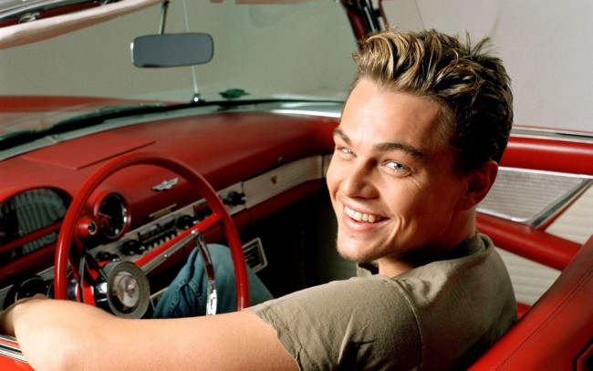 Обои картинки фото мужчины, leonardo dicaprio, актер, машина