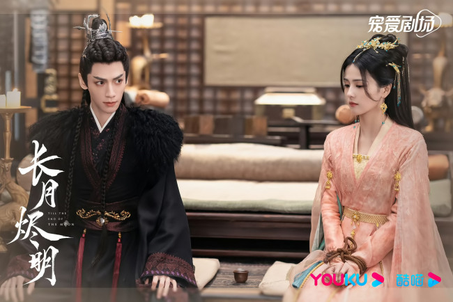 Обои картинки фото кино фильмы, till the end of the moon, светлый, пепел, луны, тань, тай, цзинь, минъе, бог, войны, владыка, демонов, ли, сусу, е, сеу