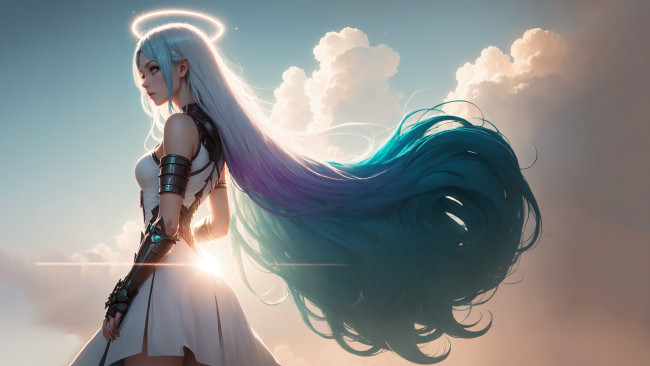 Обои картинки фото фэнтези, ангелы, нейросети, графика, нейроарт, ai, art, нейронные, сети, рисунки, нейро, искусство, нейрографика, graphics, neuroart, neural, networks, drawings, neuro, neurography