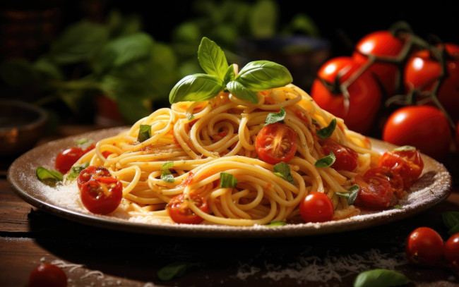 Обои картинки фото 3д графика, еда-, food, макароны, спагетти