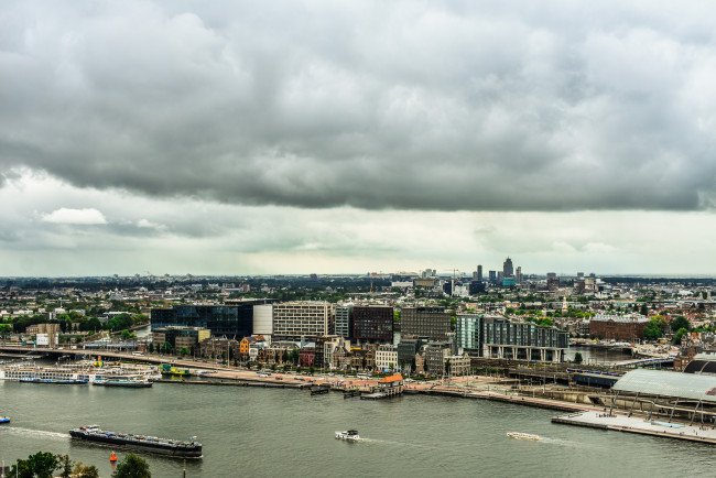 Обои картинки фото города, амстердам , нидерланды, панорама