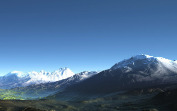 Картинка 3д графика nature landscape природа