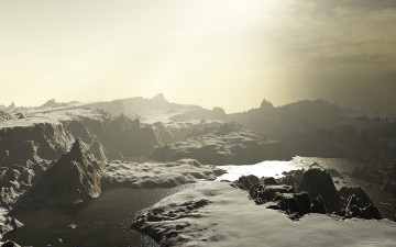 Картинка 3д графика nature landscape природа