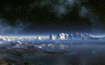 Картинка 3д графика nature landscape природа