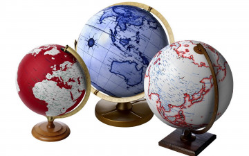 Картинка разное глобусы карты