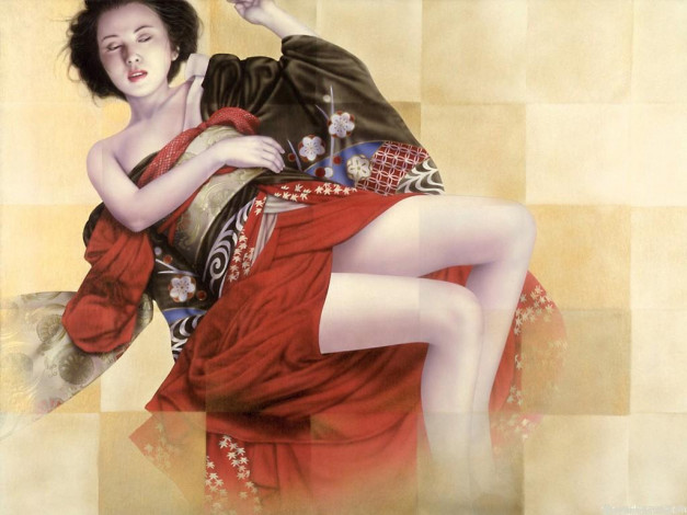 Обои картинки фото рисованные, люди