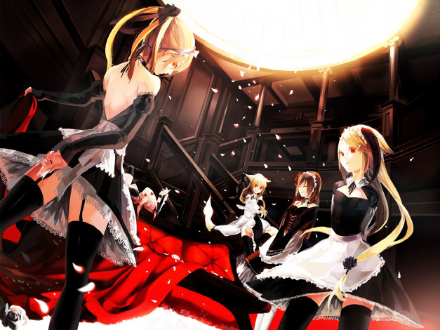 Обои картинки фото аниме, angels, demons