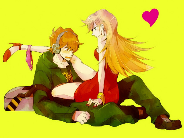 Обои картинки фото аниме, panty, stocking, with, garterbelt