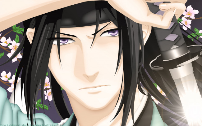 Обои картинки фото toshizou, hijikata, аниме, hakuoki