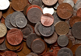 Картинка разное золото купюры монеты