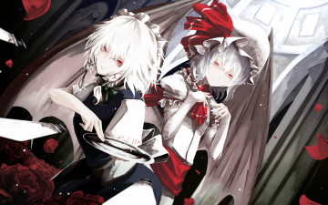 Картинка аниме touhou remilia scarlet izayoi sakuya