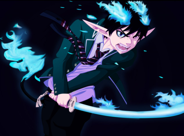 Обои картинки фото okumura, rin, аниме, ao, no, exorcist