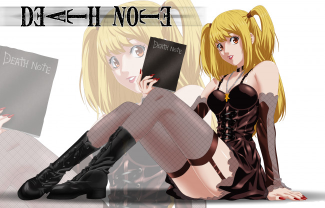 Обои картинки фото amane, misa, аниме, death, note