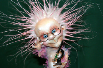 Картинка разное игрушки микроскоп ученый человечек кукла