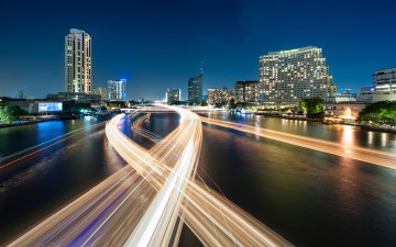 Картинка города бангкок таиланд река