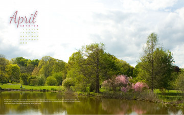 Картинка календари природа парк вода
