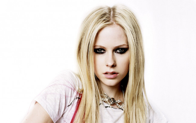 Обои картинки фото музыка, avril, lavigne, макияж