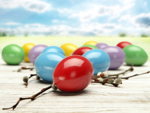 Картинка праздничные пасха пасхальные яйца