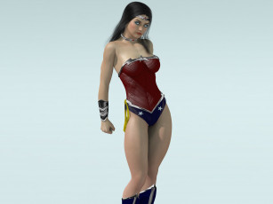 Картинка 3д+графика fantasy+ фантазия взгляд девушка супепмен