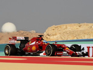 Картинка спорт автоспорт ferrari f14 t 2014 красный