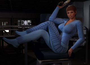 Картинка 3д+графика people+ люди девушка взгляд