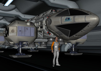 Картинка 3д+графика fantasy+ фантазия космический корабль мужчина