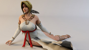 Картинка 3д+графика anime+ аниме фон взгляд девушка