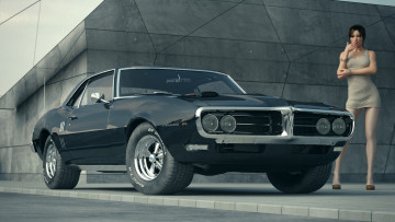 Картинка автомобили 3d+car&girl девушка автомобиль