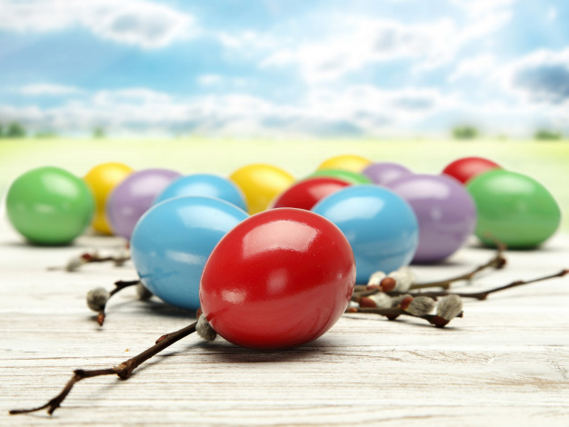 Обои картинки фото праздничные, пасха, пасхальные, яйца