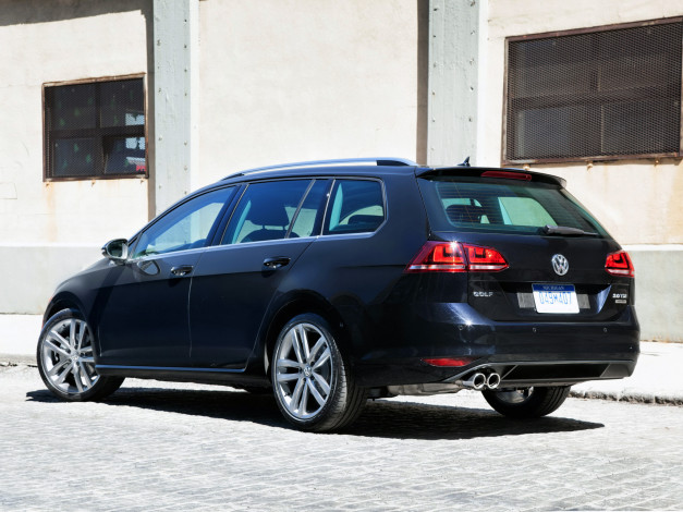 Обои картинки фото автомобили, volkswagen, golf, tdi, 4motion, sportwagen, concept, typ, 5g, 2014, темный
