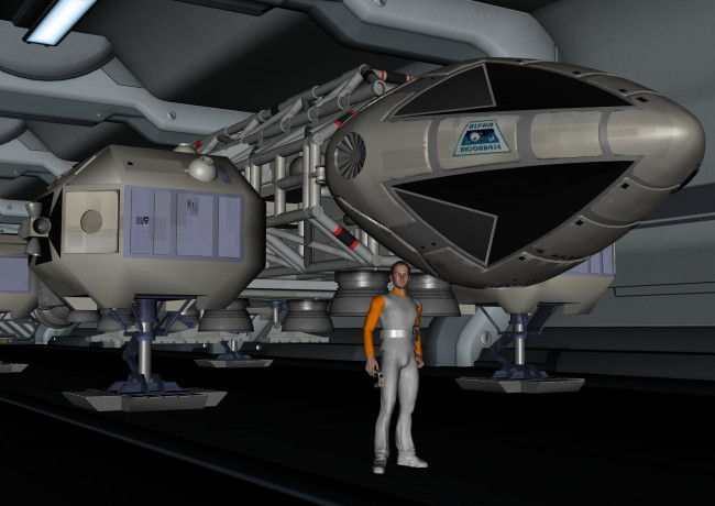 Обои картинки фото 3д графика, fantasy , фантазия, космический, корабль, мужчина