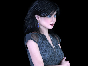 Картинка 3д+графика люди+ people фон взгляд девушка