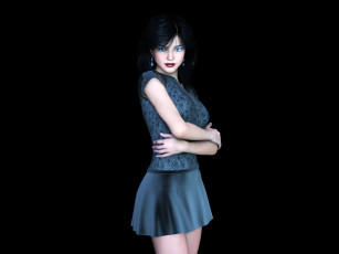 Картинка 3д+графика люди+ people фон взгляд девушка