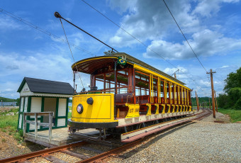 Картинка техника трамваи трамвай город рельсы