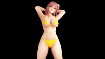 Картинка 3д+графика аниме+ anime рыжая фон взгляд девушка