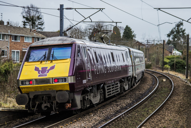 Обои картинки фото техника, электрички, железная, дорога, локомотив, состав