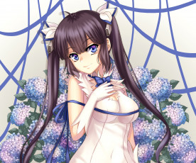 Картинка аниме danmachi hestia