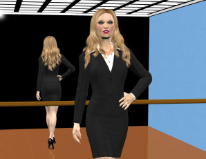 Картинка 3д+графика люди+ people фон взгляд девушка