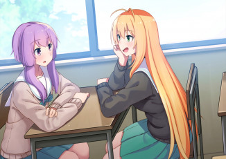 Картинка аниме vocaloid voiceroid yuzuki yukari tsurumaki maki