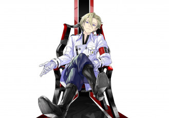 Картинка аниме guilty+crown парень блондин