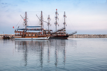 Картинка корабли парусники паруса мачты