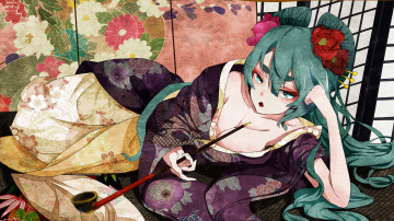 Картинка аниме vocaloid hatsune miku