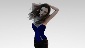 Картинка 3д+графика люди+ people фон взгляд девушка