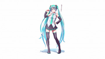 Картинка аниме vocaloid hatsune miku