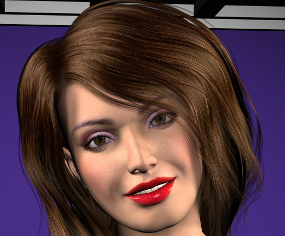 Обои картинки фото 3д графика, портрет , portraits, фон, взгляд, девушка